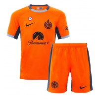 Camiseta Inter Milan Alessandro Bastoni #95 Tercera Equipación Replica 2023-24 para niños mangas cortas (+ Pantalones cortos)